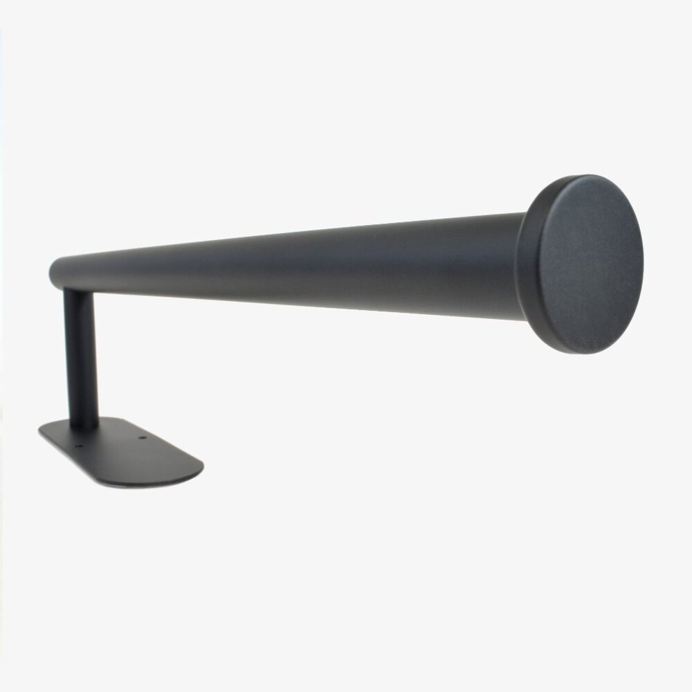 Paper Towel Holder, Stainless Steel, Black